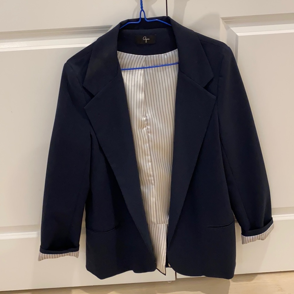 Aqua navy blazer